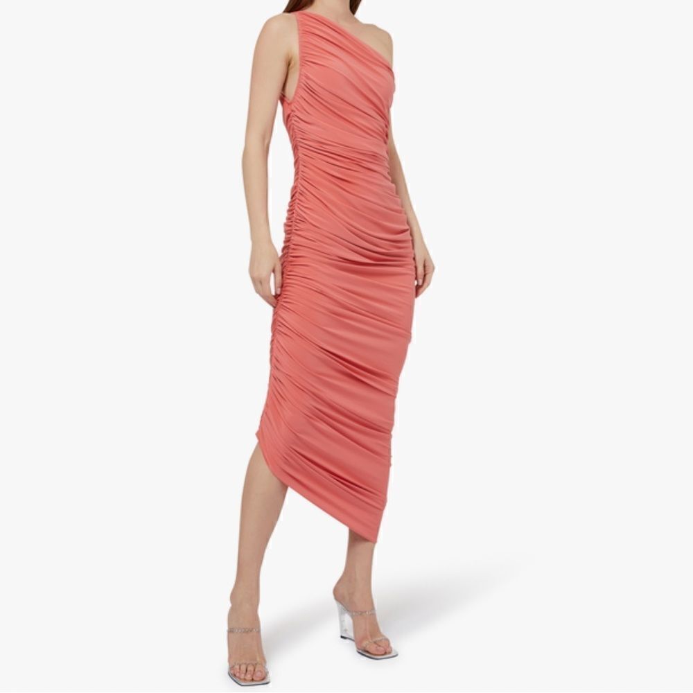 Norma Kamali Diana Gown Coral Pink S